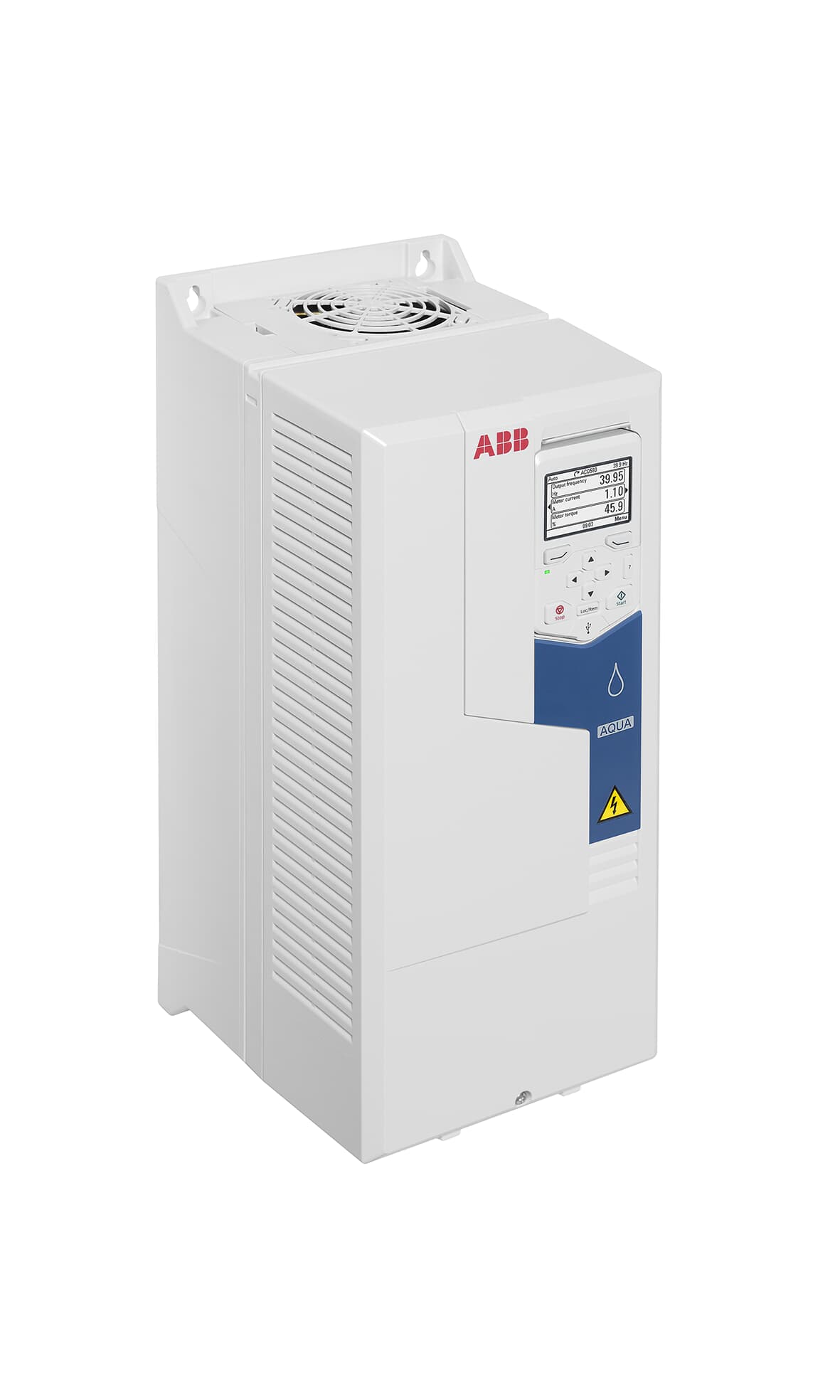 LV AC wall-mounted drive for water and wastewater, IEC: Pn 11 kW, 46.7 A, 230 V (ACQ580-01-047A-2)