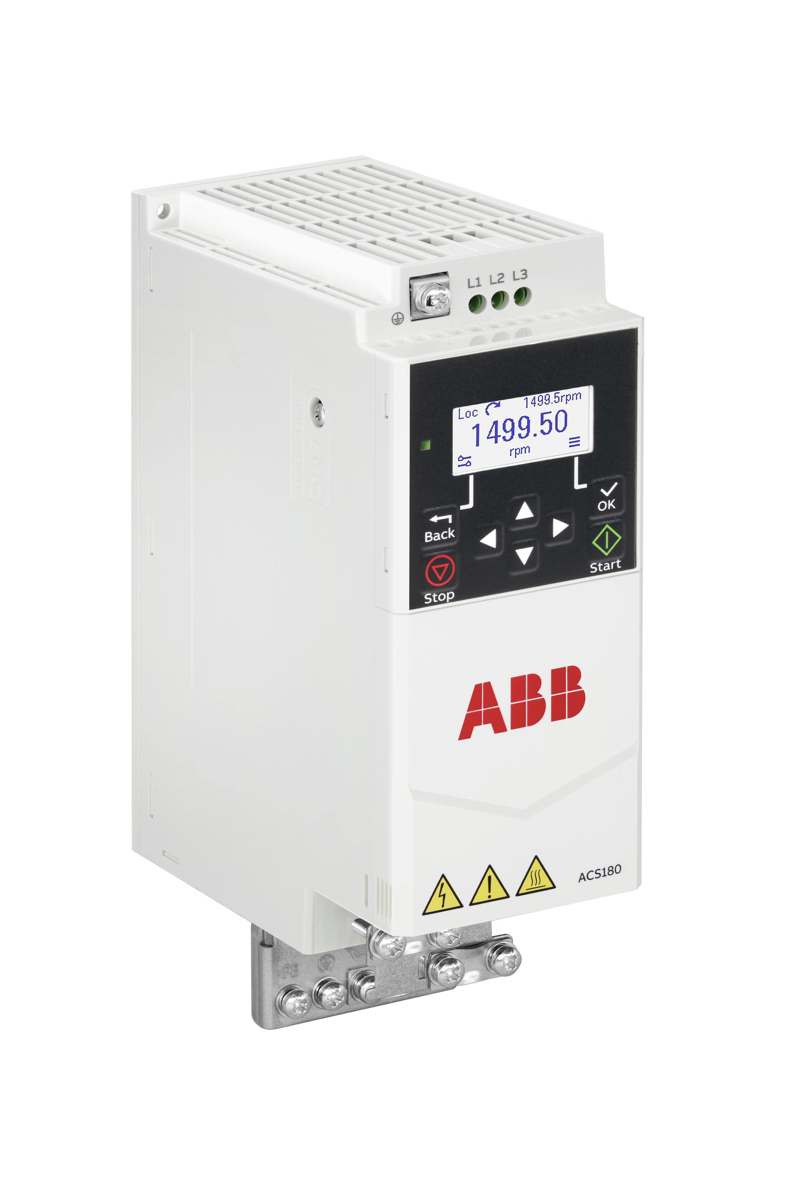 LV AC machinery drive module, IEC: Pn 2.2 kW, 9.8 A (ACS180-04S-09A8-1)