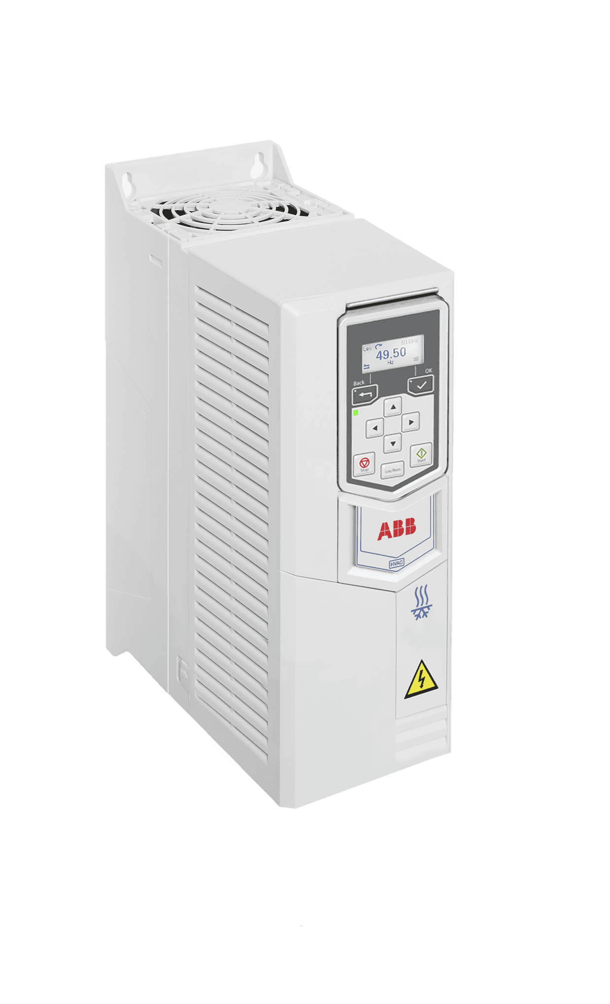 LV AC wall-mounted drive for HVAC, IEC: Pn 1.1 kW, 3.3 A (ACH531-01-03A4-4+0J404)