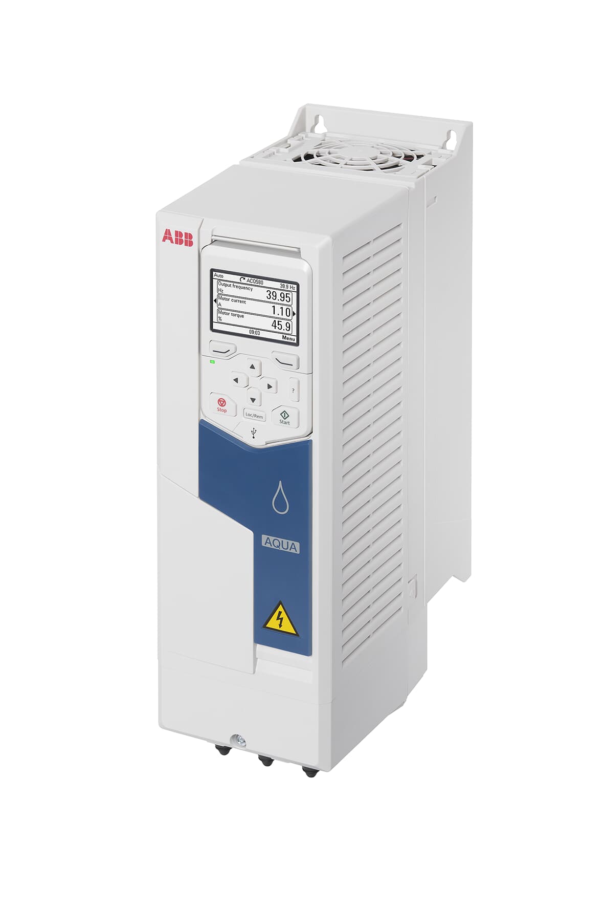 LV AC wall-mounted drive for water and wastewater, UL: Pld 1 Hp, 4.6 A, 230 V (ACQ580-01-04A6-2)