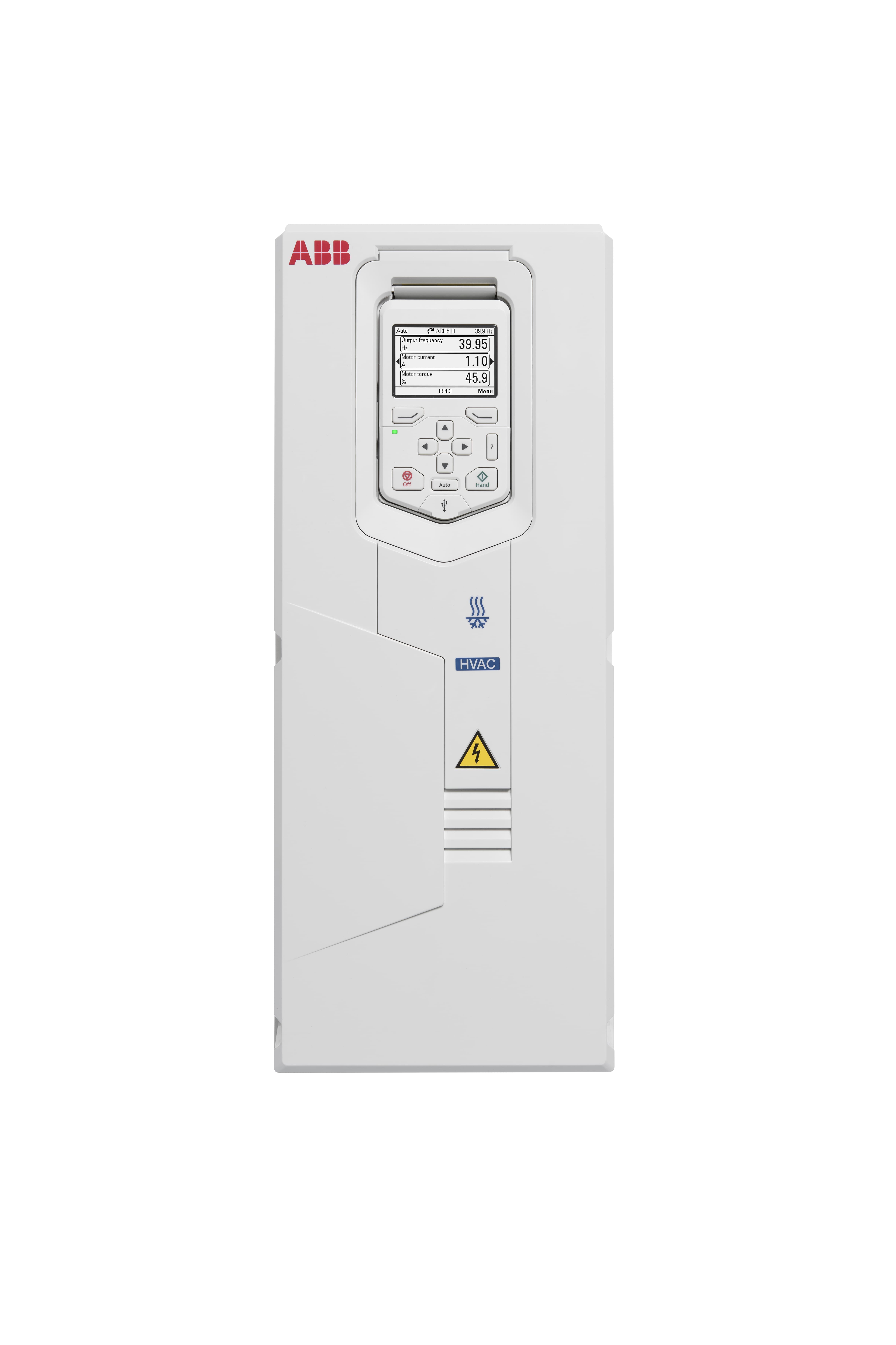 Wall-mounted ultra-low harmonic drive for HVAC, UL: Pld 7.5 Hp, 24.2 A, 230 V (ACH580-31-024A-2)