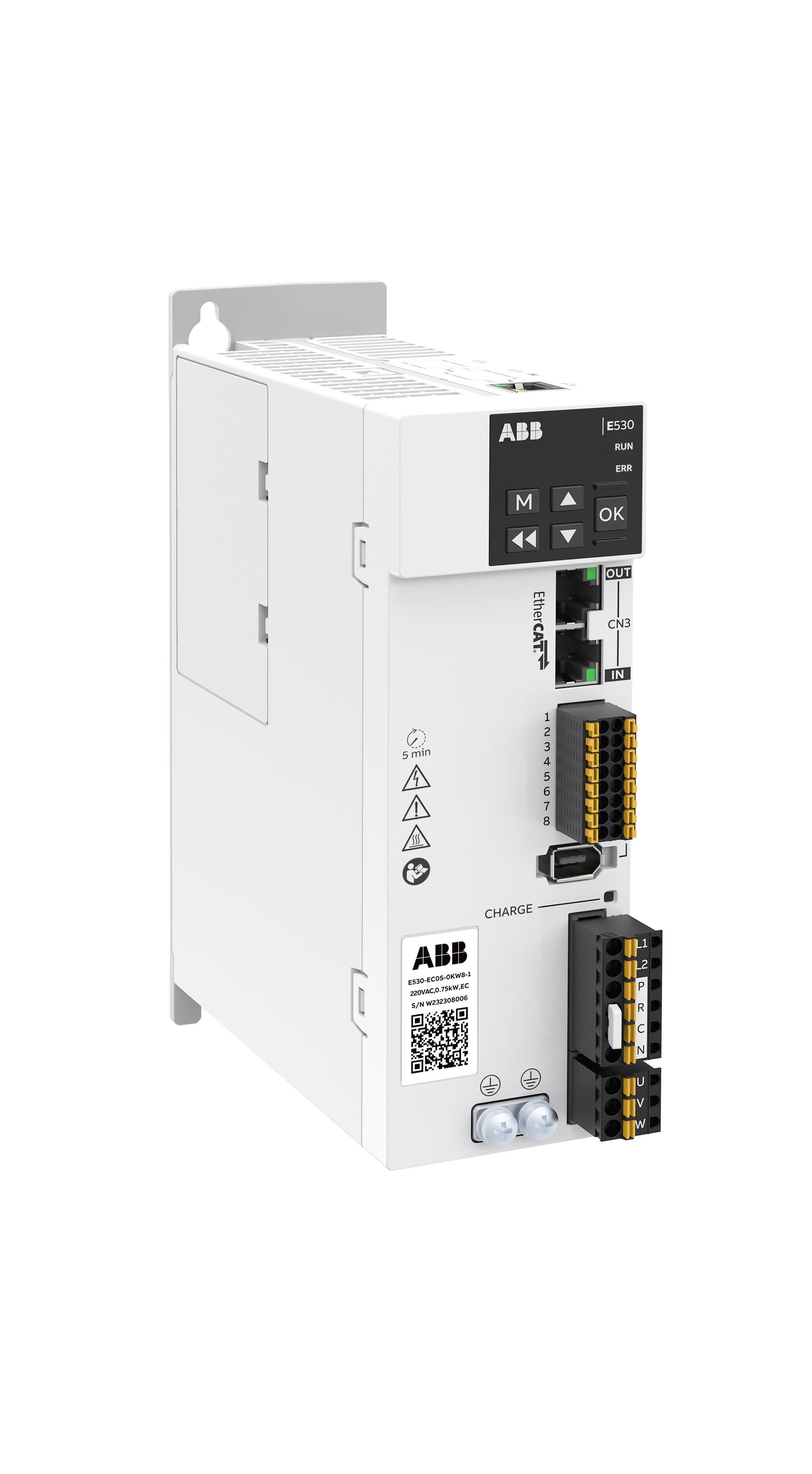 LV AC servo drive, IEC: Pn 1.0 kW (E530-EC0S-1KW0-1)