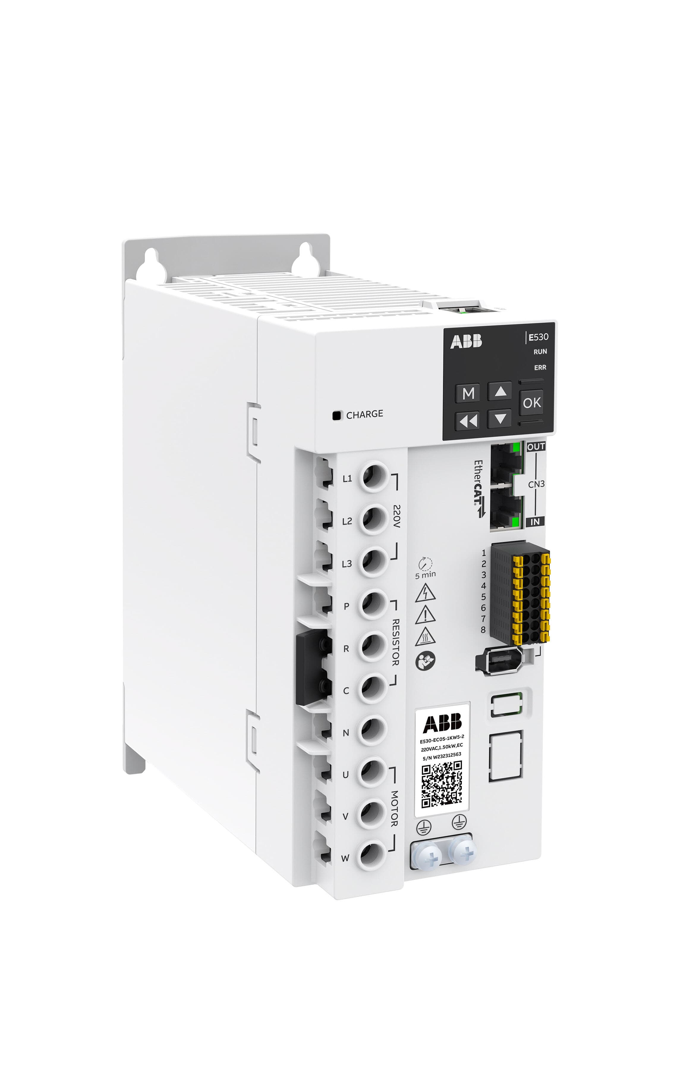 LV AC servo drive, IEC: Pn 1.5 kW (E530-EC0S-1KW5-2)