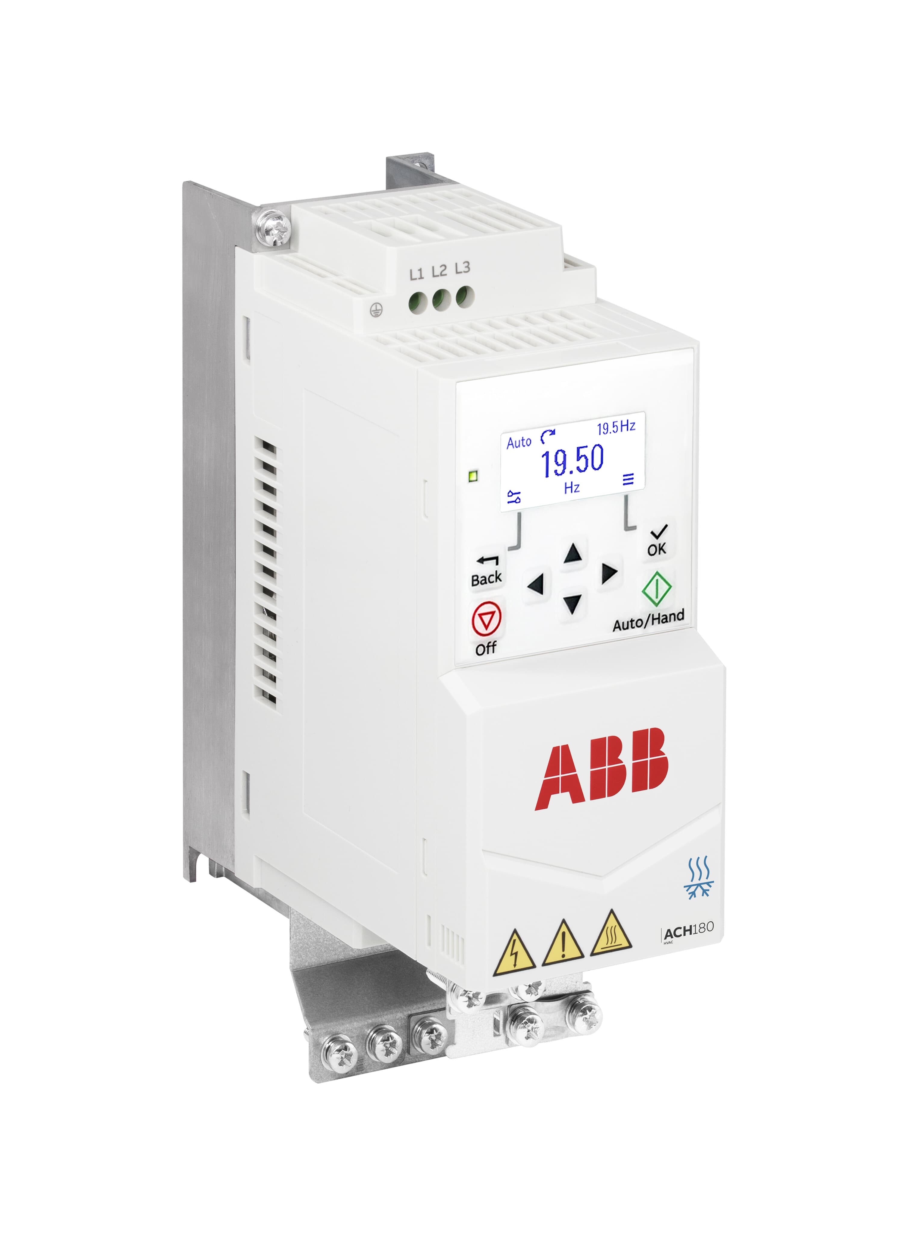 LV AC micro drive module for HVAC, IEC: Pn 0.55 kW, 3.7 A, 230 V, UL: Pld 0.75 Hp, 3.5 A, 208 V (ACH180-04S-03A7-2)