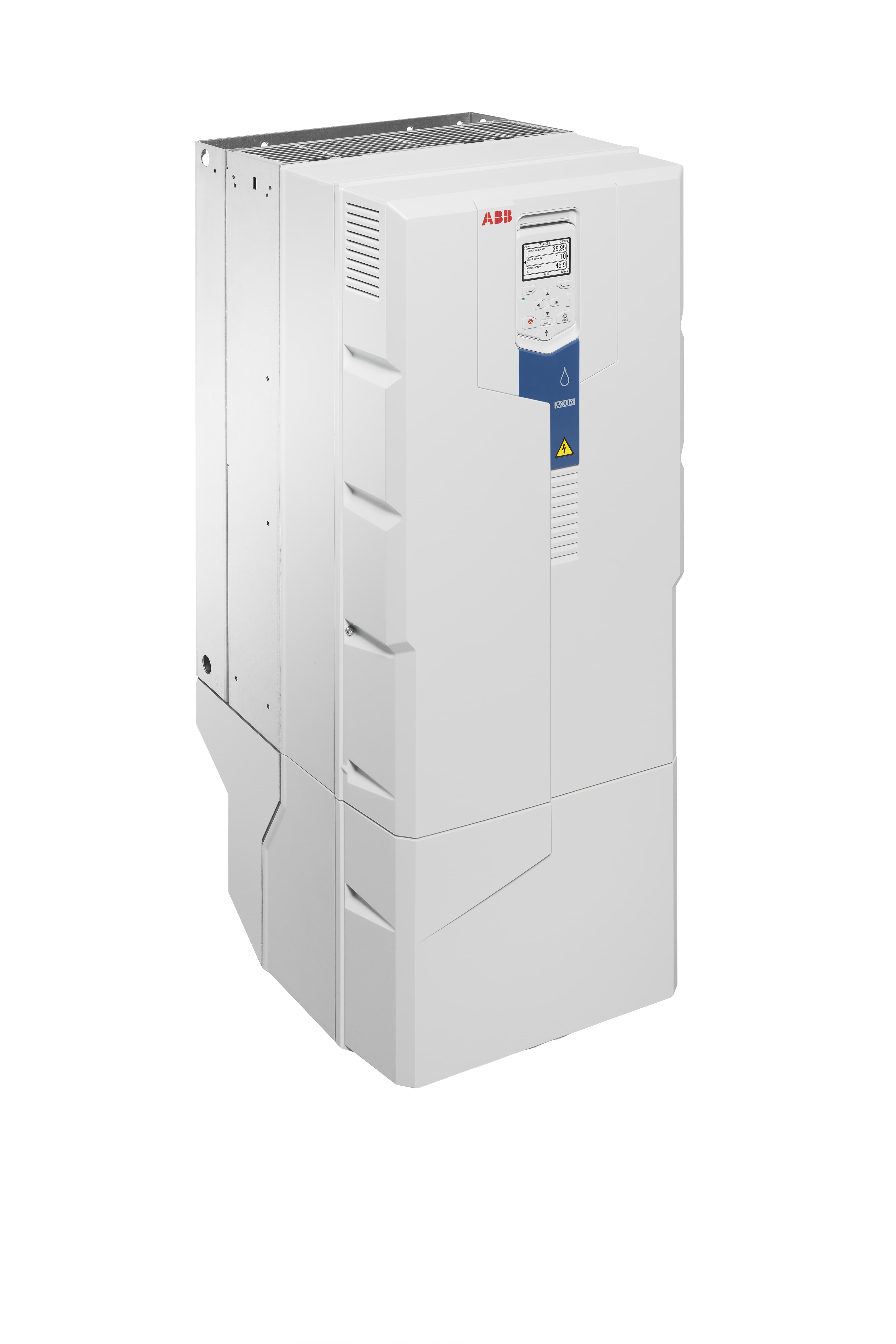 LV AC wall-mounted drive for water and wastewater, IEC: Pn 250 kW, 490 A, 400 V, UL: Pld 300 Hp, 480 A, 480 V (ACQ580-01-490A-4)