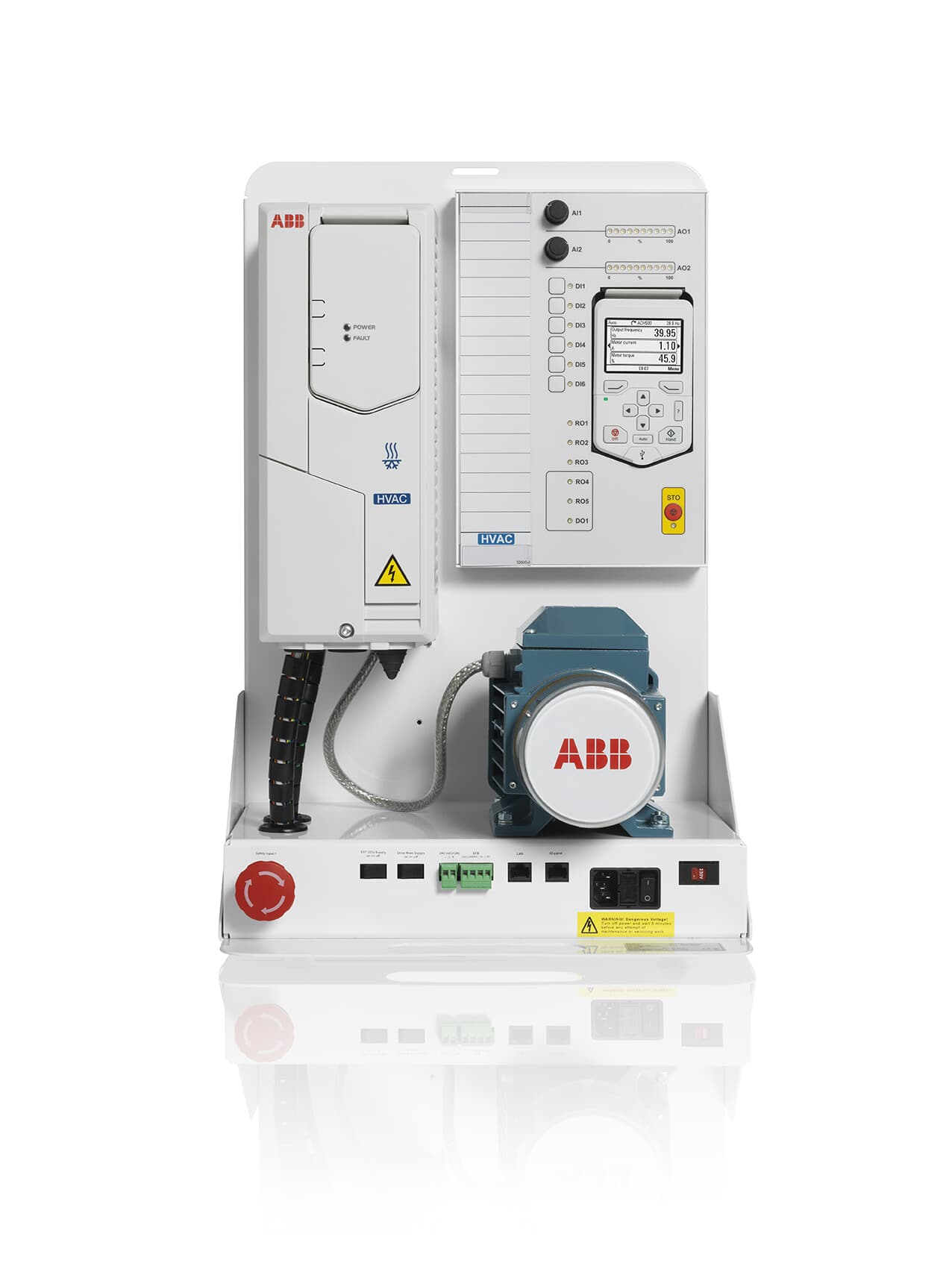 ACS880-01 Demo case with UCU-20 control unit and travel case