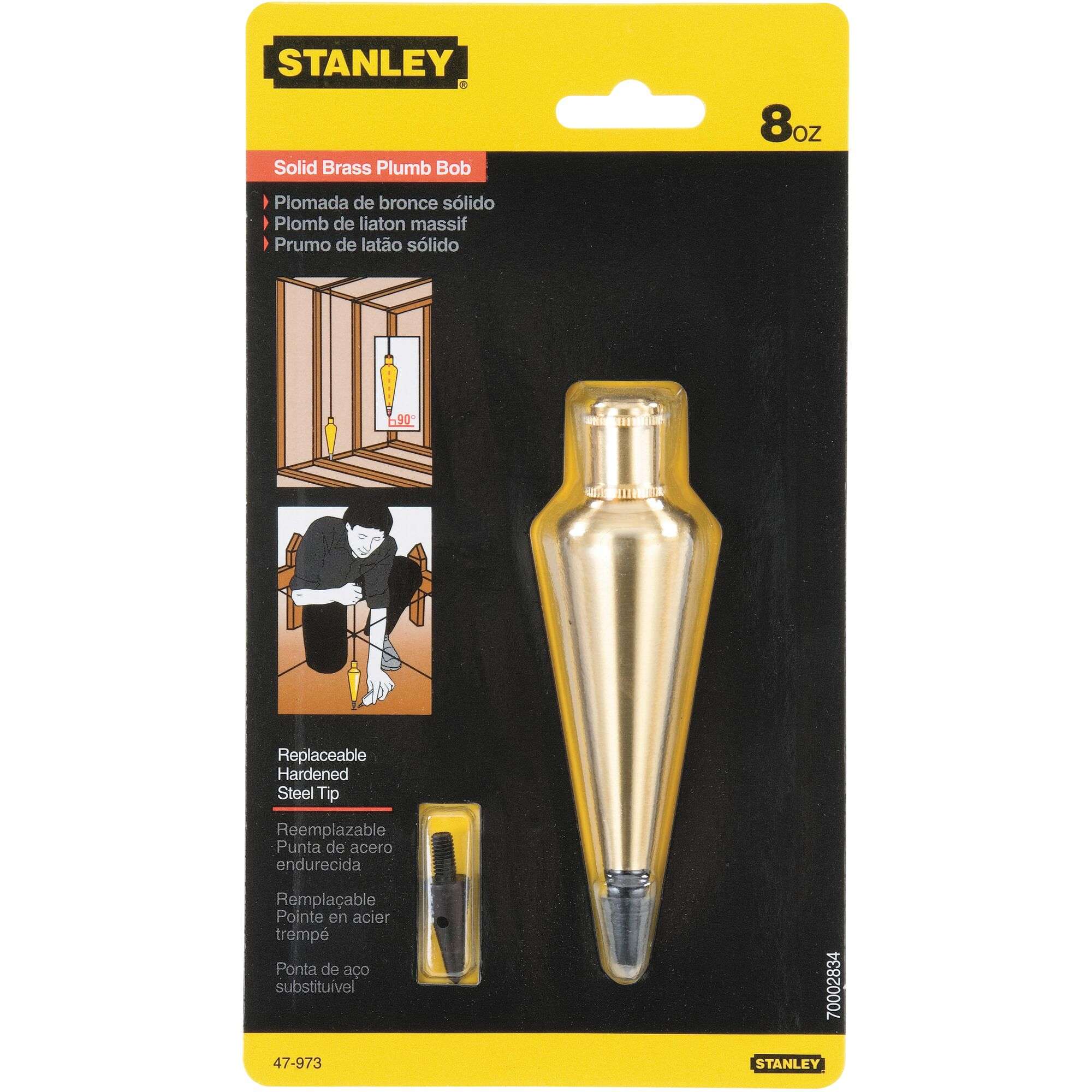 225g/8oz Brass Plumb Bob