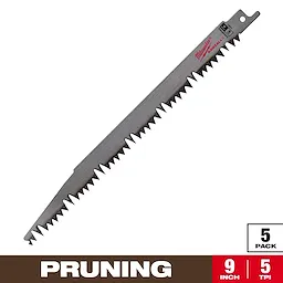 9" 5 TPI Fleam Ground Pruning SAWZALL® Blade for Clean Wood (5 PK)
