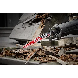 6" 5 TPI AX™ w/NITRUS™ Carbide Teeth SAWZALL® Blade for Wood with Nails