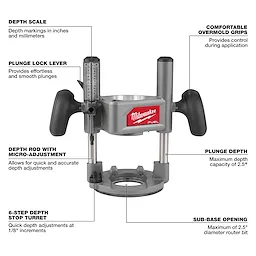 Milwaukee 1/2" Router Plunge Base