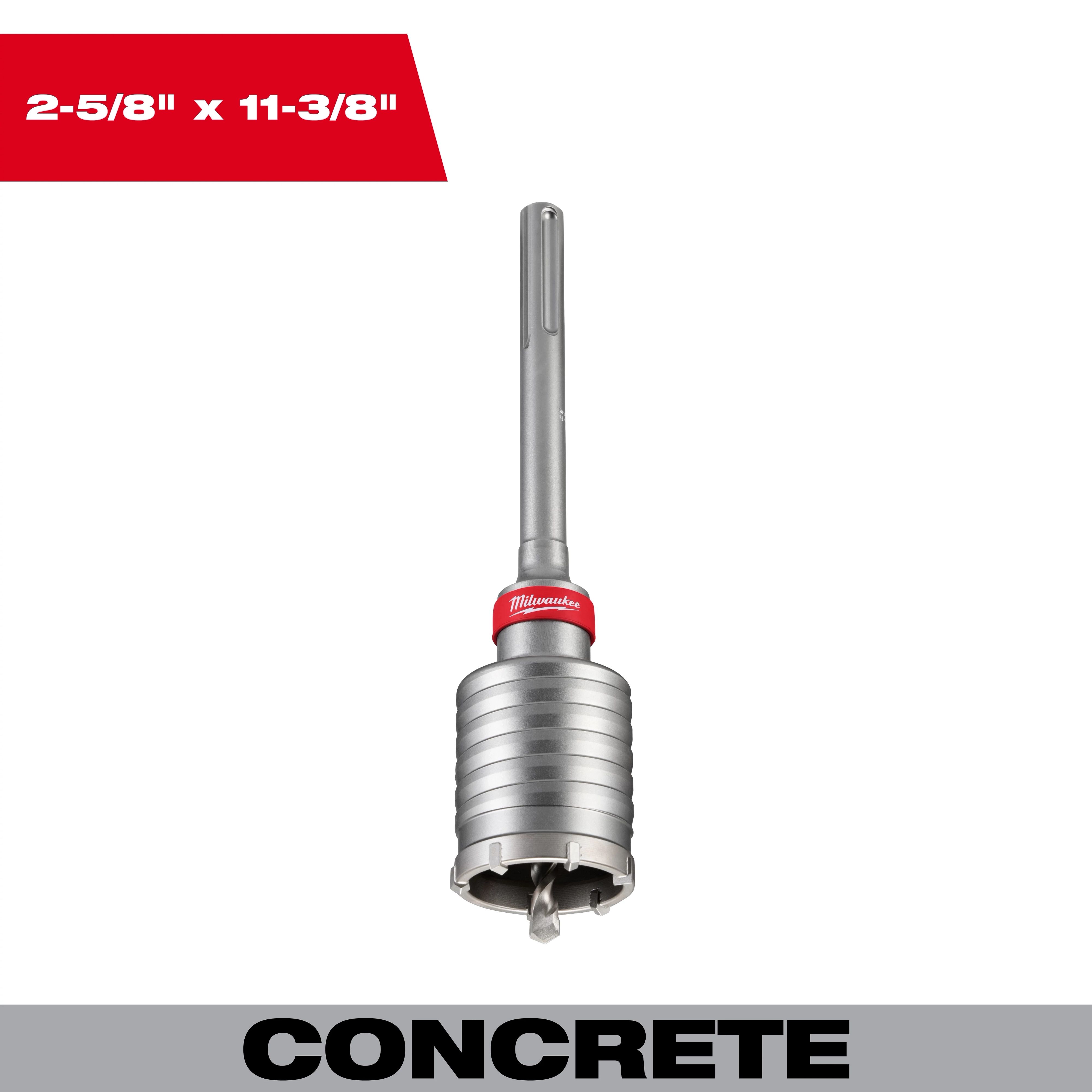 2-5/8" X 11-3/8" One Piece SDS Max Core Bit