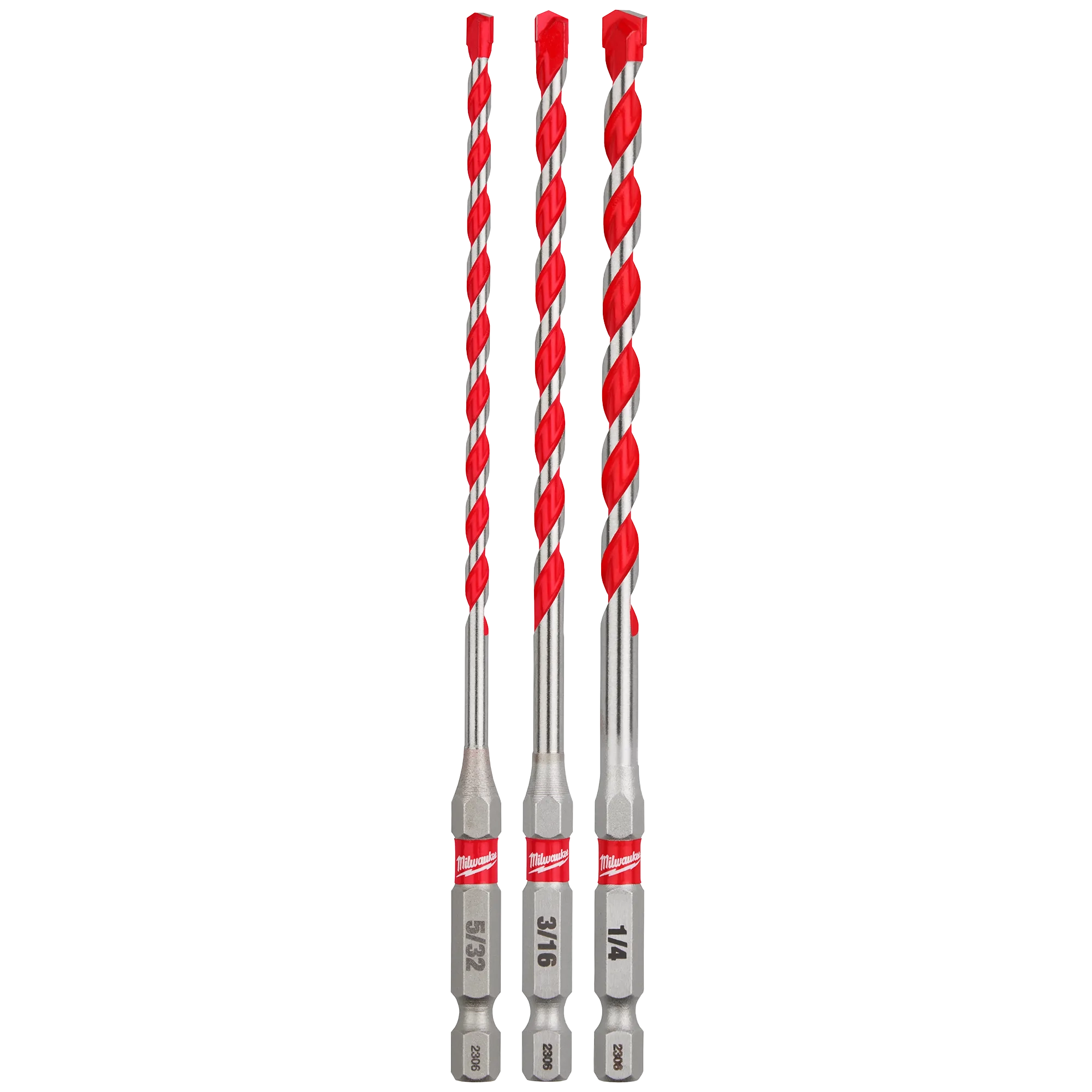 3PC SHOCKWAVE™ Impact Duty Carbide Hammer Drill Bit Set