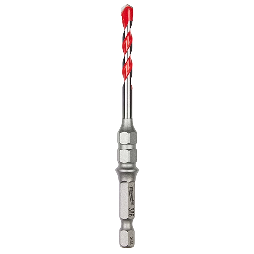 3/16" x 2" x 4" SHOCKWAVE™ Impact Duty Carbide Hammer Drill Bit for Concrete Screws