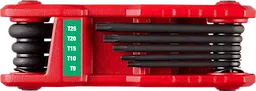 8-Key Folding Hex Key Set - Torx