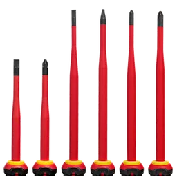 6pc 1000V Insulated Slim Tip Screwdriver Set
