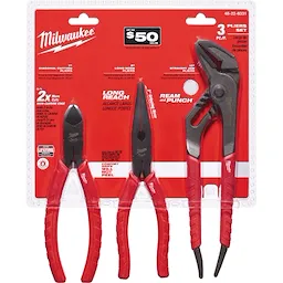 3 PC. Comfort Grip Pliers Kit