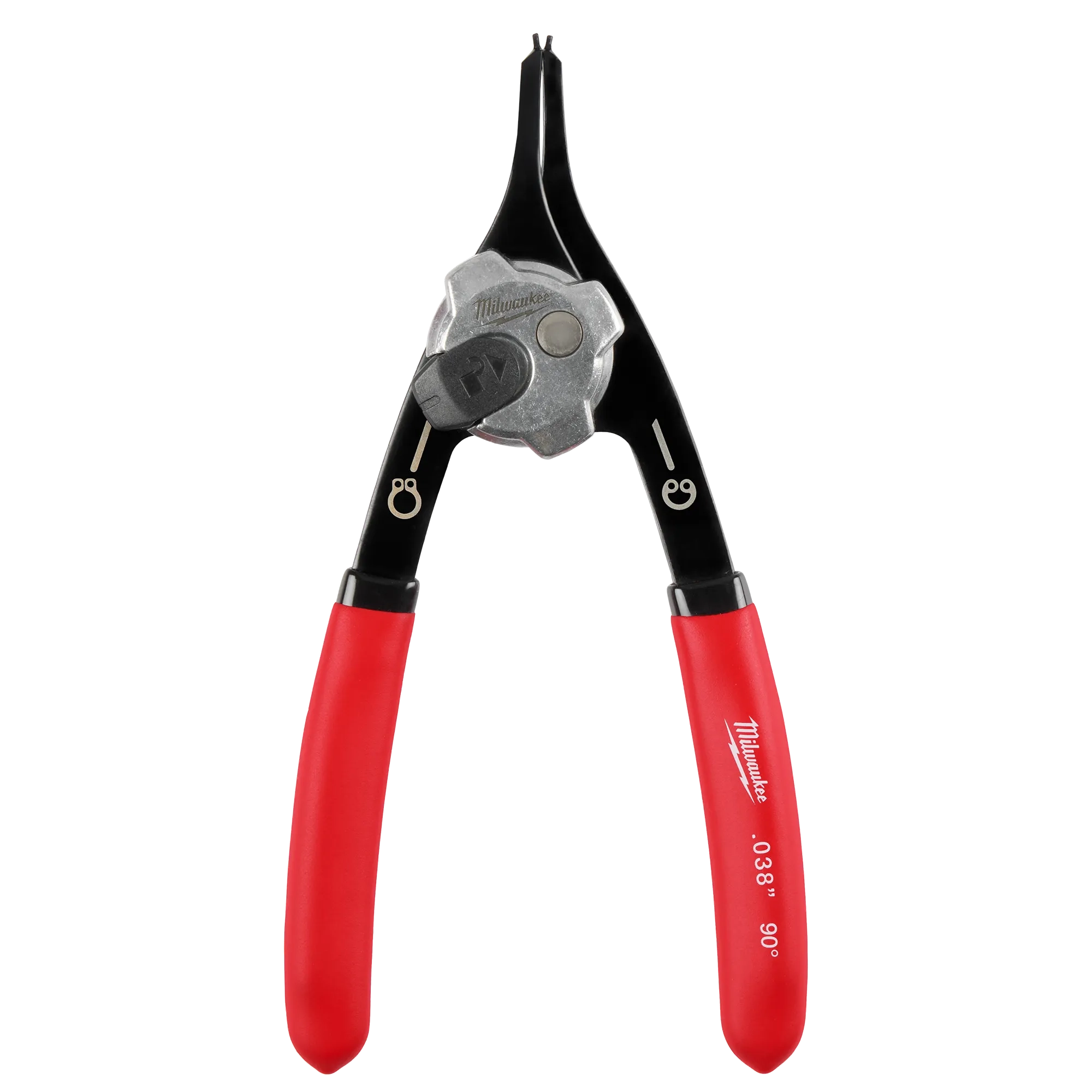 .038" Convertible Snap Ring Pliers - 18°