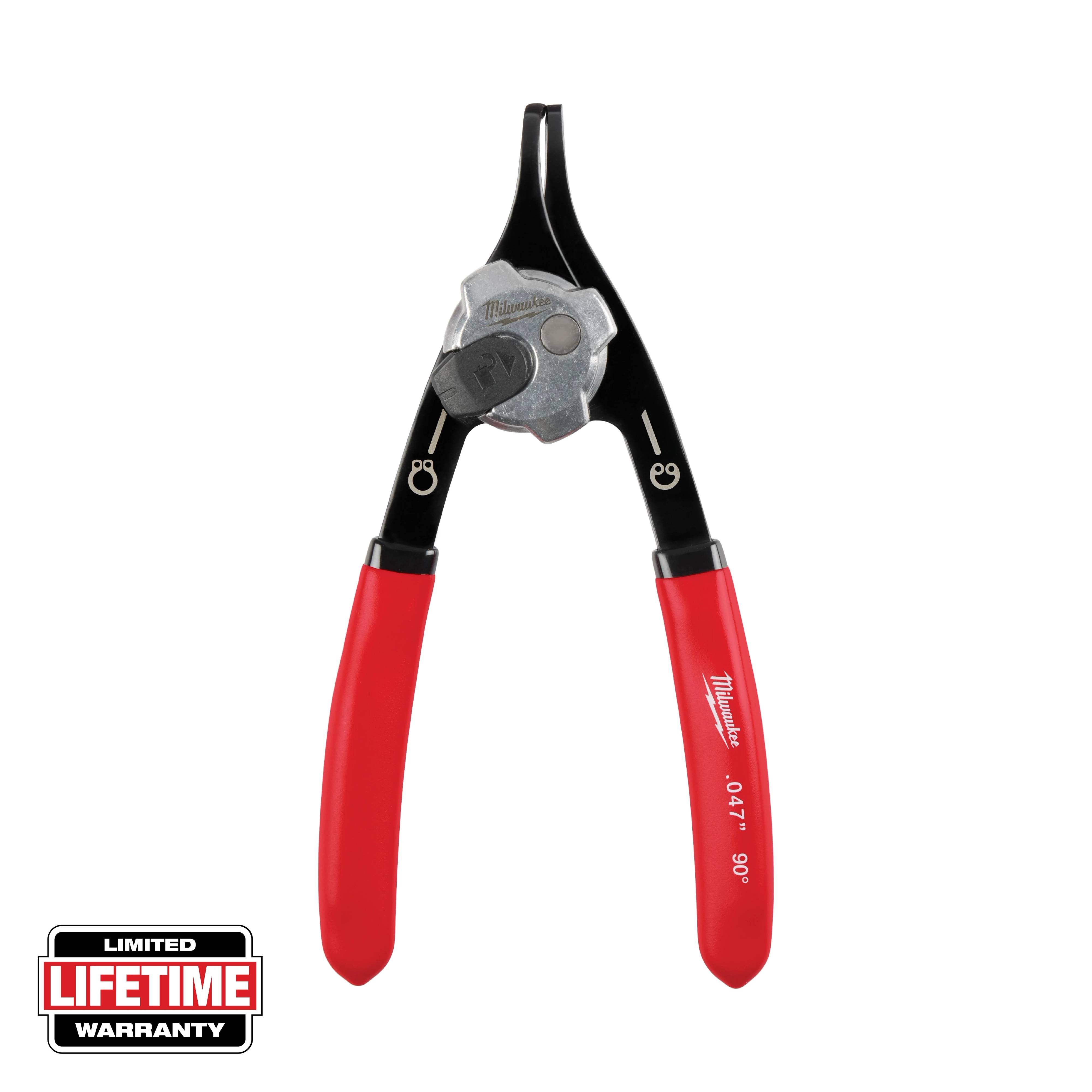 .047" Convertible Snap Ring Pliers - 90°