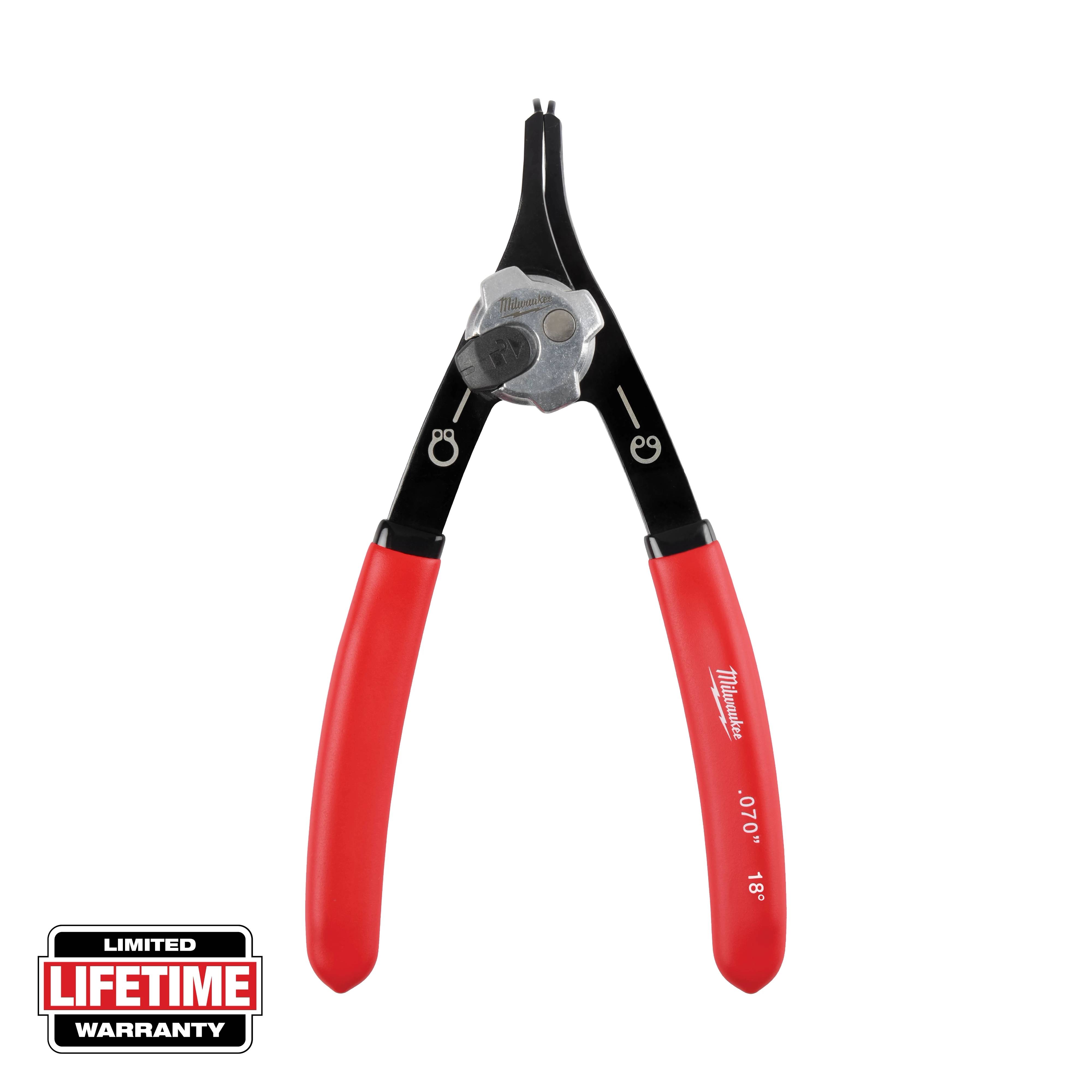 .070" Convertible Snap Ring Pliers - 18°