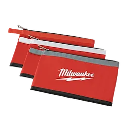 3 Pk Zipper Pouches
