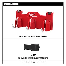 PACKOUT™ Tool Box 3-Hook Attachment