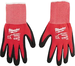 Cut Level 1 Nitrile Dipped Gloves - L