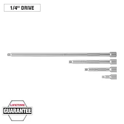 4pc 1/4” Drive Extension Set