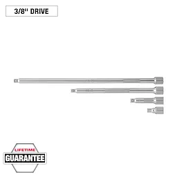 4pc 3/8” Drive Extension Set