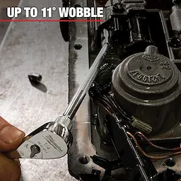 4pc 1/4” Drive Wobble Extension Set