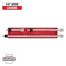 3pc 1/4” Drive Locking Extension Set