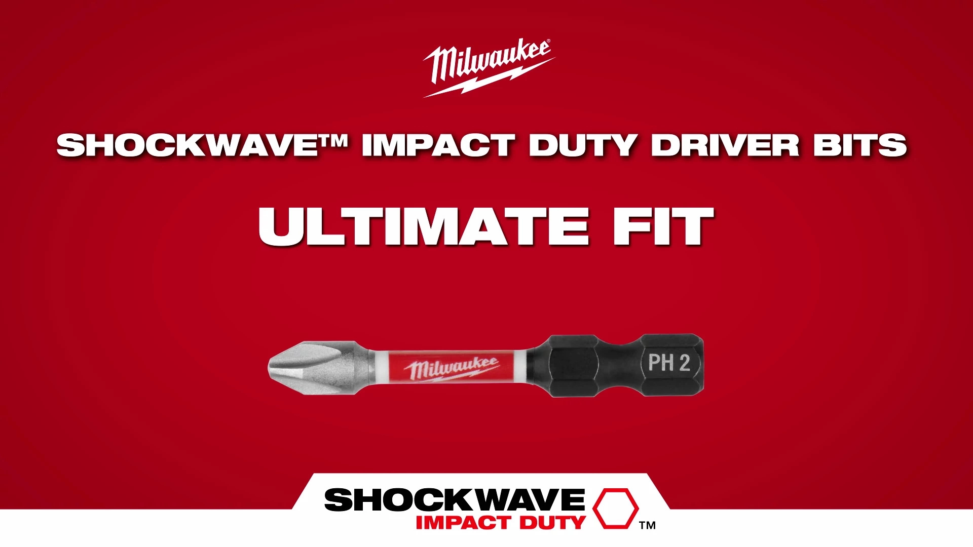 SHOCKWAVE™ Impact Phillips #1 Insert Bits (25 Pack)