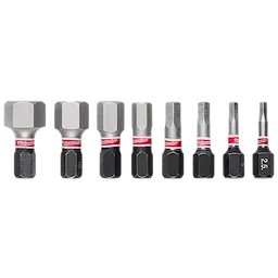 8PC SHOCKWAVE™ Impact Duty 1" METRIC HEX Impact Duty Bit Set
