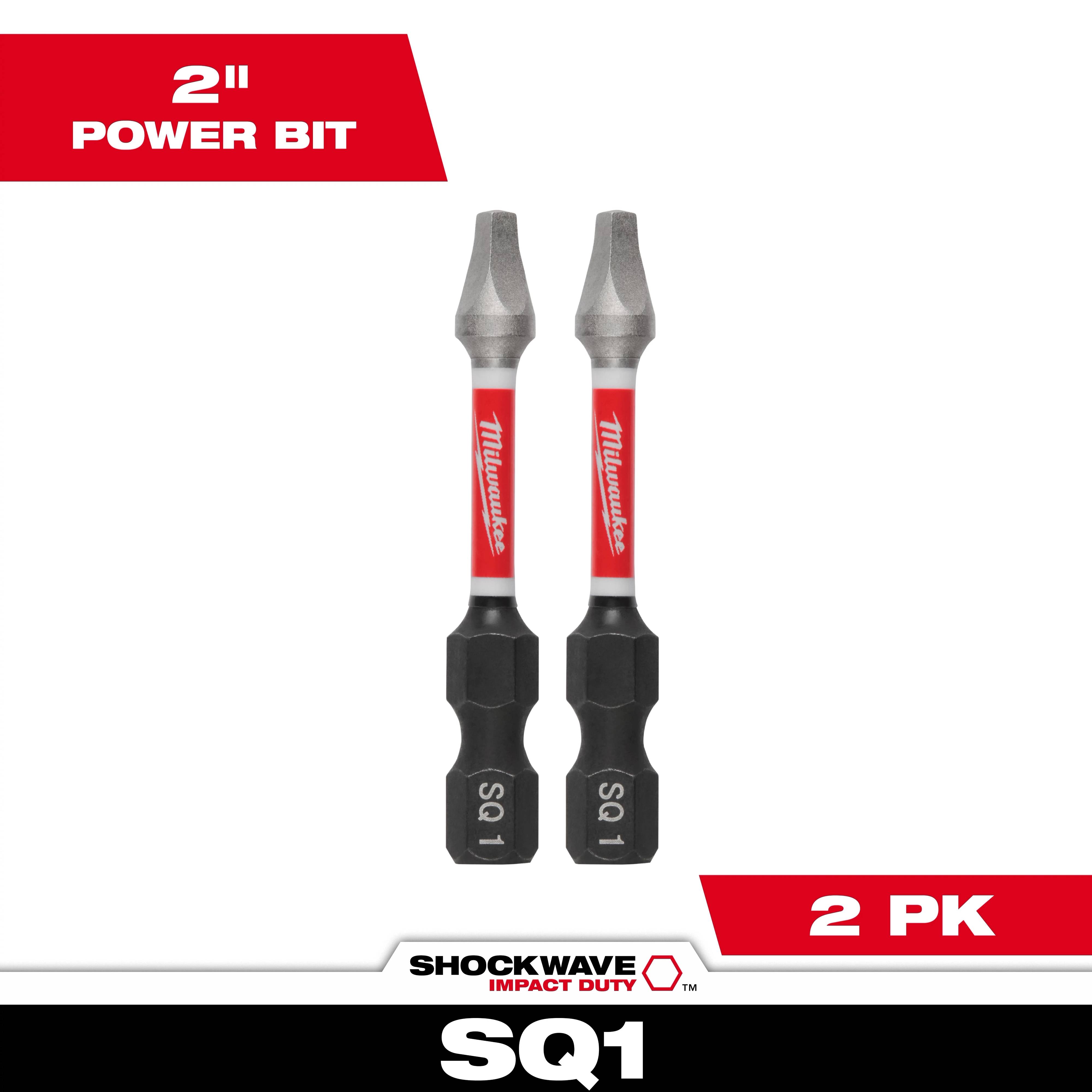 SHOCKWAVE™ Impact Duty 2" SQ1 Bit (2 Pk)
