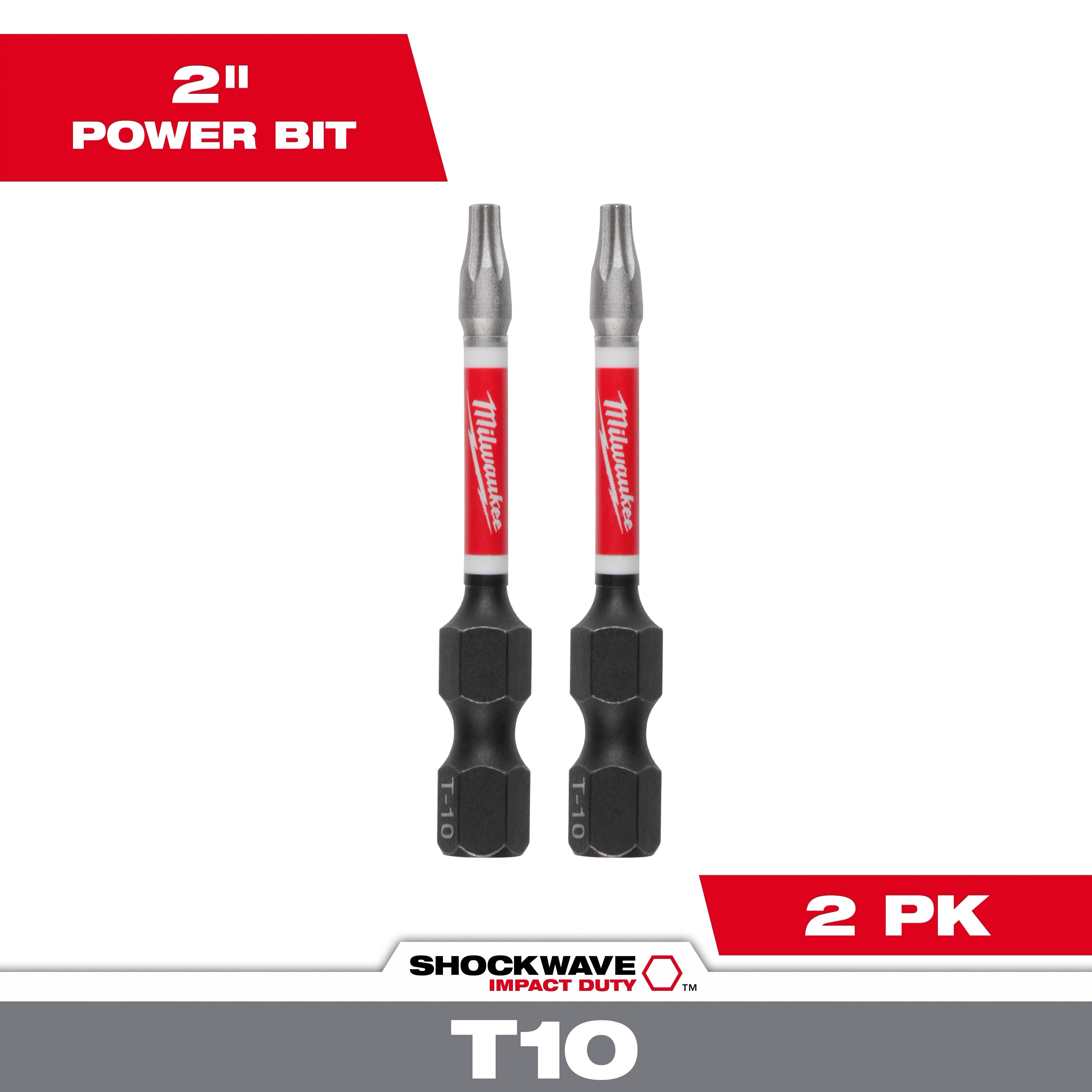 SHOCKWAVE™ Impact Duty 2" T10 Bit (2 Pk)