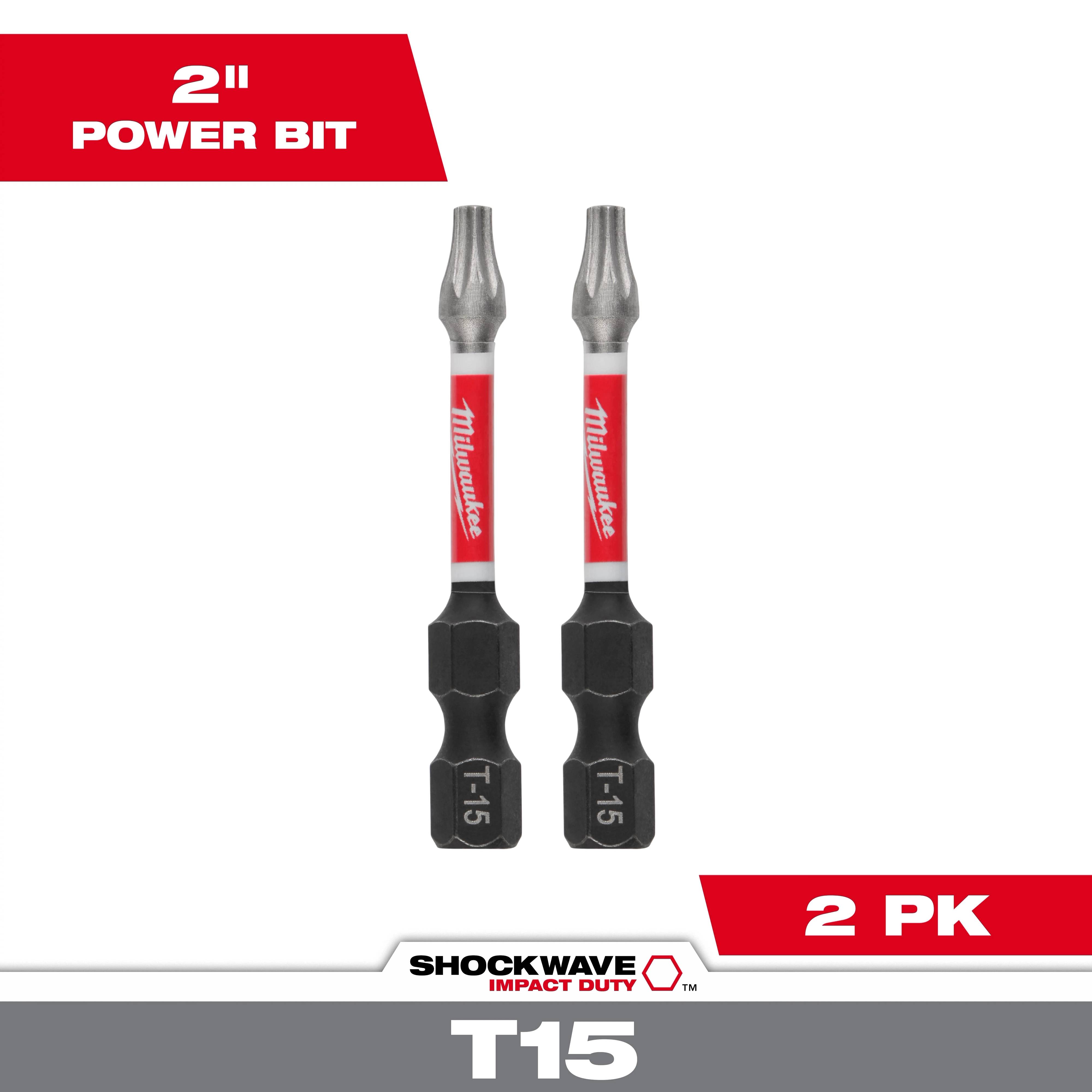SHOCKWAVE™ Impact Duty 2" T15 Bit (2 Pk)