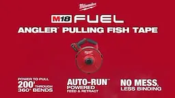 M18 FUEL™ ANGLER™ 120' x 1/8" Steel Pulling Fish Tape Replacement Cartridge