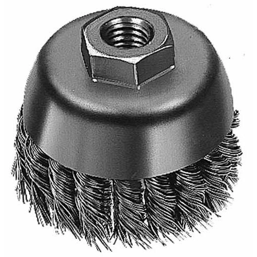 4" Knot Wire Cup Brush - Carbon Steel