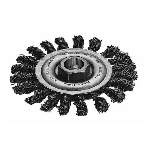 4" Full Cable Twist Knot Wheel - Carbon Steel