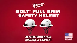 BOLT™ White Full Brim Vented Safety Helmet – Type 2, Class C