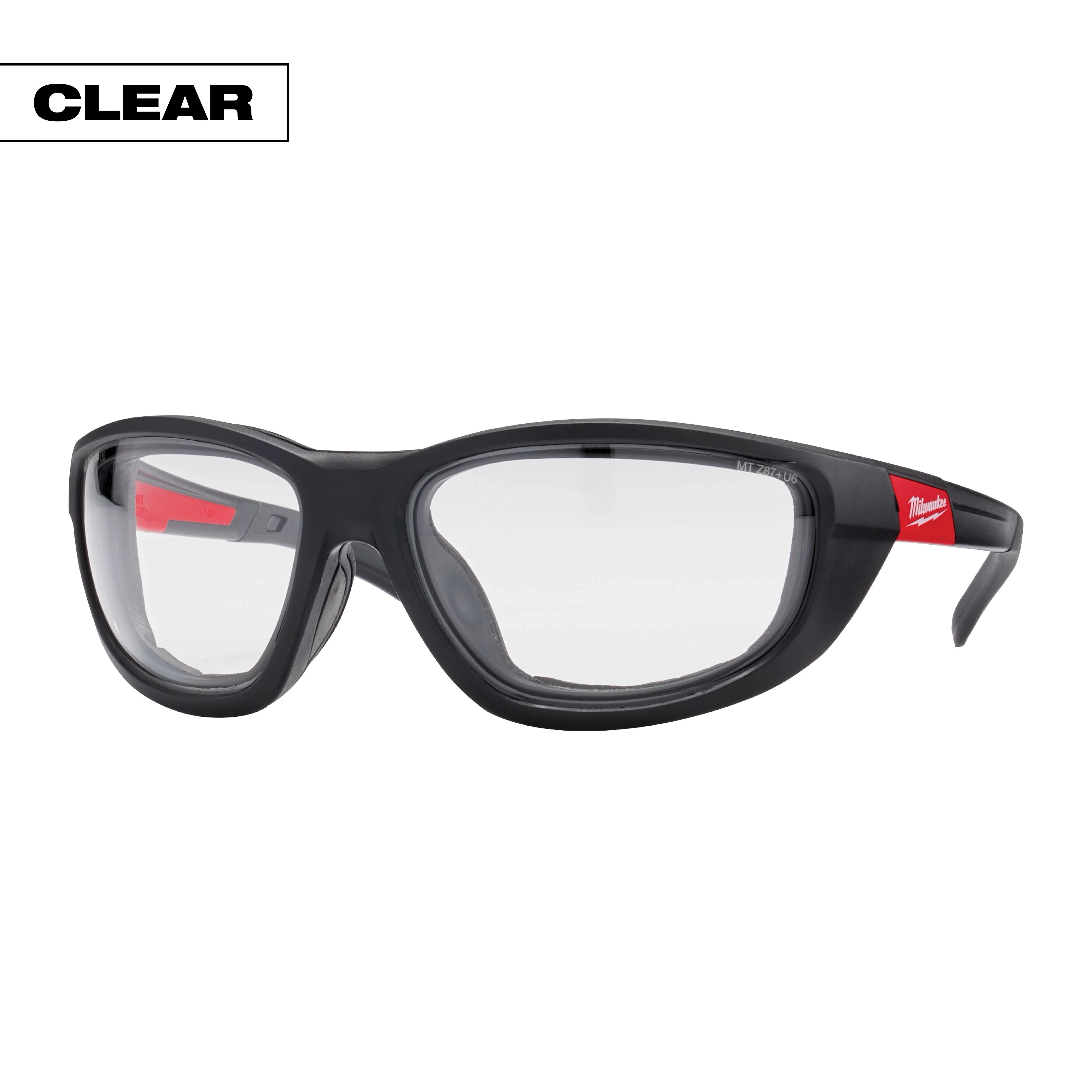 Clear Performance Safety Glasses with Gasket (Polybag)