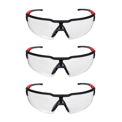 3PK Clear Safety Glasses