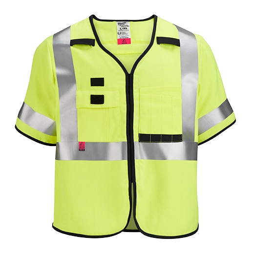 AR/FR Cat. 1 Class 3 High Visibility Yellow Safety Vest - S/M