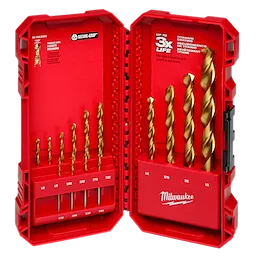 14PC THUNDERBOLT® Titanium Drill Bit Set
