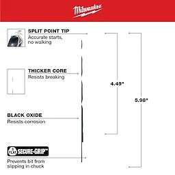 21PC THUNDERBOLT® Black Oxide Drill Bit Set