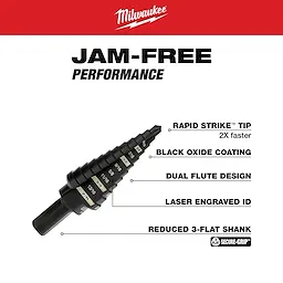 2PC Step Drill Bit Set #4