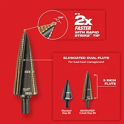 Cobalt Step Bit Kit (3PC)
