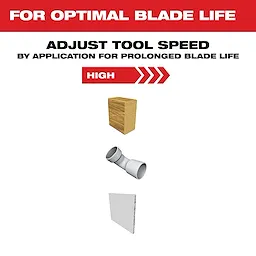 3 PC High Carbon Steel Wood Universal Fit Oscillating Multi-Tool Blade Set