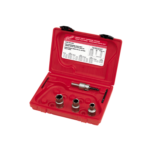 5PC Quick Change Steel Plate Carbide Hole Cutter Set