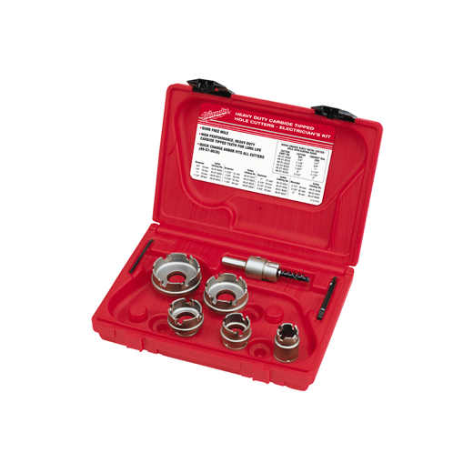 7PC Quick Change Carbide Hole Cutter Set