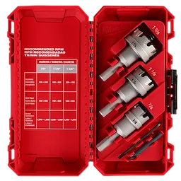 One-Piece Carbide Hole Cutter Set - 4PC